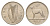 Ирландия 6 пенсов 1966 собака, ирландский волкодав KM 13a медно-никель UNC 4690-341