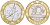 Франция 10 франков 1988 тип гений Бастилии KM 964.1, Le Franc 375.2 биметалл 217-312