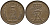 ДАНИЯ 5 ЭРЕ 1968 C; S, ФРЕДЕРИК IX (1947-1972) KM 848.1 бронза 175-712