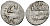 Русское Царство денга 1547-1584 Иван IV Васильевич, Московский  монетный двор, 0,34 ГР ГиК №61 серебро 262-1553