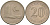 Малайзия 20 сенов 1973 здание Парламента KM 4 медно-никель UNC 4591-254