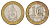 Россия 10 рублей 2008 СПМД, серия Российская федерация - Астраханская область Y 977 биметалл 4631-236