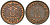 Германия 1 пфенниг 1911 F, Вильгельм II (1888-1918) KM 10, J. 10 медь 4608-617