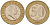 Турция 50 новых курушей 2007 KM 1168 биметалл 4610-1125