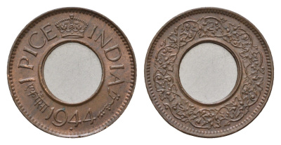 Британская Индия 1 пайс 1944 Георг VI (1936-1952) KM 533 бронза UNC 4687-1113