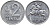 ЛИТВА 2 ЦЕНТА 1991 KM 86 алюминий 4393-832