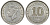 Британская Малайя 10 центов 1943 Георг VI (1937-1952) KM 4a серебро 53-247
