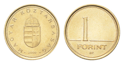 Венгрия 1 форинт 2000 KM 692 никель латунь UNC 4705-1151